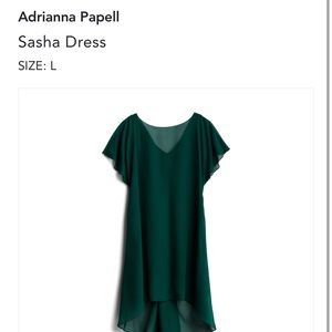 Green Adrianna Papell dress L